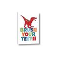Picture of Brush Your Teeth Red Dino _GroupedProduct_Rectangle_Portrait_Mini_ _GroupedProduct_Rectangle_Portrait_Canvas_