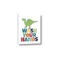 Picture of Wash Your Hands Green Dino _GroupedProduct_Rectangle_Portrait_Mini_ _GroupedProduct_Rectangle_Portrait_Canvas_