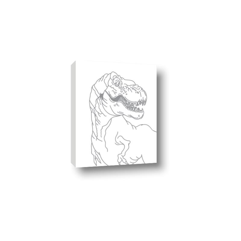 Picture of Dino Drawing _GroupedProduct_Rectangle_Portrait_Mini_ _GroupedProduct_Rectangle_Portrait_Canvas_