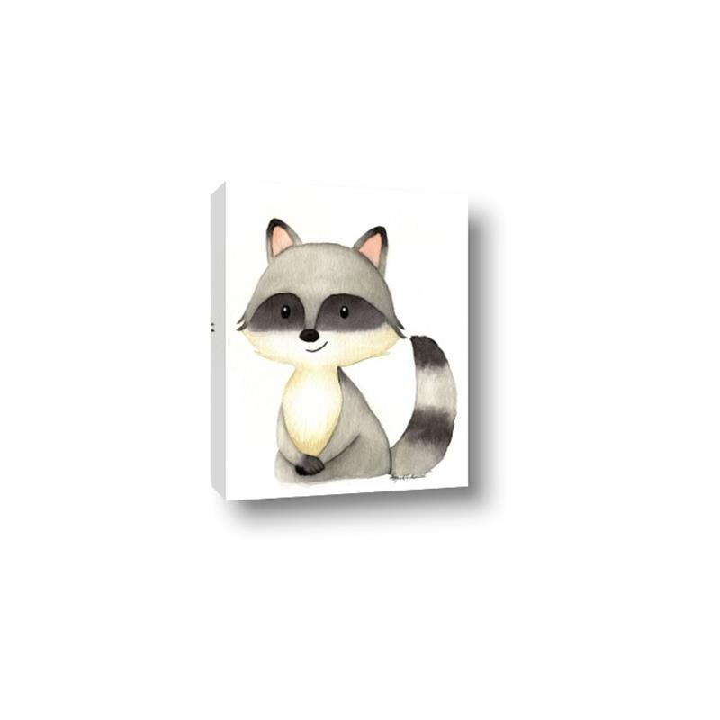 Picture of Woodland Raccoon _GroupedProduct_Rectangle_Portrait_Mini_ _GroupedProduct_Rectangle_Portrait_Canvas_