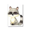 Picture of Woodland Raccoon _GroupedProduct_Rectangle_Portrait_Mini_ _GroupedProduct_Rectangle_Portrait_Canvas_