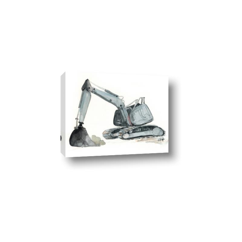 Picture of Gray Excavator _GroupedProduct_Rectangle_Landscape_Mini_ _GroupedProduct_Rectangle_Landscape_Canvas_