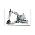 Picture of Gray Excavator _GroupedProduct_Rectangle_Landscape_Mini_ _GroupedProduct_Rectangle_Landscape_Canvas_