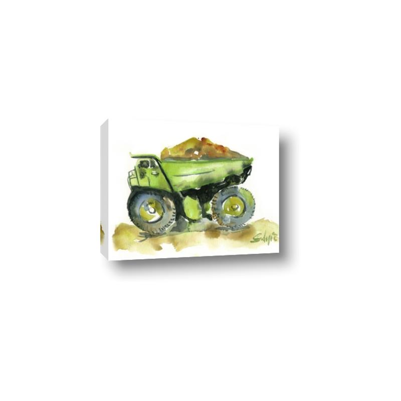 Picture of Green Dump Truck  _GroupedProduct_Rectangle_Landscape_Mini_ _GroupedProduct_Rectangle_Landscape_Canvas_