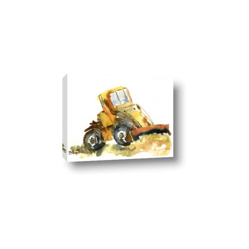 Picture of Yellow Dozer _GroupedProduct_Rectangle_Landscape_Mini_ _GroupedProduct_Rectangle_Landscape_Canvas_