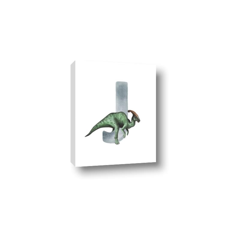 Picture of Green Dino J  _GroupedProduct_Rectangle_Portrait_Mini_ _GroupedProduct_Rectangle_Portrait_Canvas_