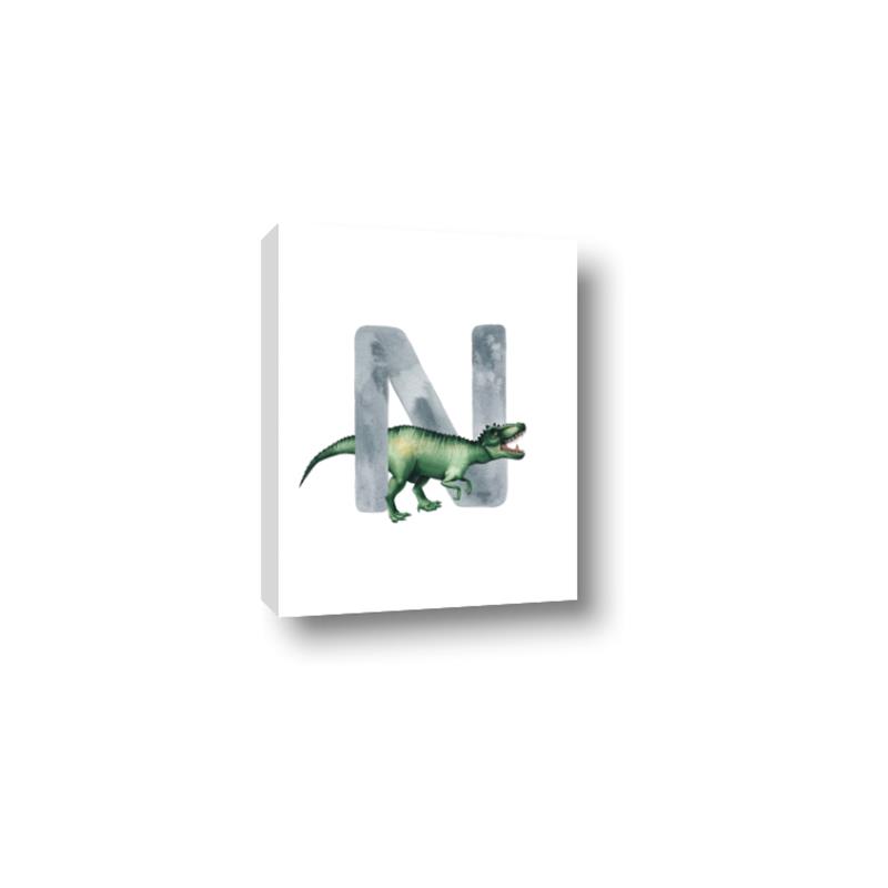 Picture of Green Dino N  _GroupedProduct_Rectangle_Portrait_Mini_ _GroupedProduct_Rectangle_Portrait_Canvas_