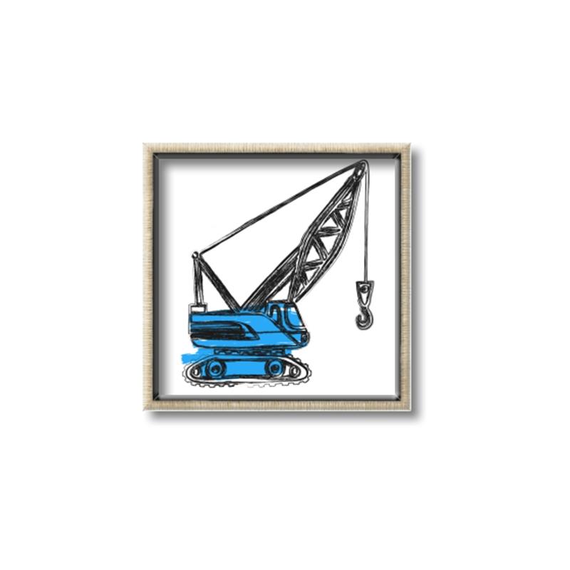 Picture of Construction Crane _GroupedProduct_Square_Mini_ _GroupedProduct_Square_Canvas_Framed_
