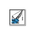 Picture of Construction Crane _GroupedProduct_Square_Mini_ _GroupedProduct_Square_Canvas_Framed_