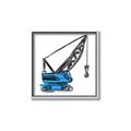 Picture of Construction Crane _GroupedProduct_Square_Mini_ _GroupedProduct_Square_Canvas_Framed_