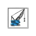 Picture of Construction Crane _GroupedProduct_Square_Mini_ _GroupedProduct_Square_Canvas_Framed_