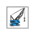 Picture of Construction Crane _GroupedProduct_Square_Mini_ _GroupedProduct_Square_Canvas_Framed_