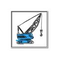 Picture of Construction Crane _GroupedProduct_Square_Mini_ _GroupedProduct_Square_Canvas_Framed_