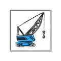 Picture of Construction Crane _GroupedProduct_Square_Mini_ _GroupedProduct_Square_Canvas_Framed_