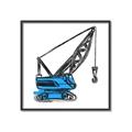 Picture of Construction Crane _GroupedProduct_Square_Mini_ _GroupedProduct_Square_Canvas_Framed_