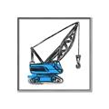 Picture of Construction Crane _GroupedProduct_Square_Mini_ _GroupedProduct_Square_Canvas_Framed_
