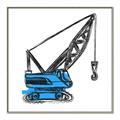 Picture of Construction Crane _GroupedProduct_Square_Mini_ _GroupedProduct_Square_Canvas_Framed_