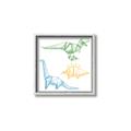 Picture of Geo Dinosaurs I _GroupedProduct_Square_Mini_ _GroupedProduct_Square_Canvas_Framed_