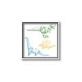 Picture of Geo Dinosaurs I _GroupedProduct_Square_Mini_ _GroupedProduct_Square_Canvas_Framed_