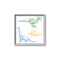 Picture of Geo Dinosaurs I _GroupedProduct_Square_Mini_ _GroupedProduct_Square_Canvas_Framed_