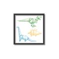 Picture of Geo Dinosaurs I _GroupedProduct_Square_Mini_ _GroupedProduct_Square_Canvas_Framed_