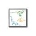 Picture of Geo Dinosaurs I _GroupedProduct_Square_Mini_ _GroupedProduct_Square_Canvas_Framed_