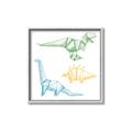 Picture of Geo Dinosaurs I _GroupedProduct_Square_Mini_ _GroupedProduct_Square_Canvas_Framed_