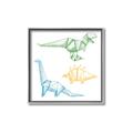 Picture of Geo Dinosaurs I _GroupedProduct_Square_Mini_ _GroupedProduct_Square_Canvas_Framed_
