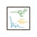 Picture of Geo Dinosaurs I _GroupedProduct_Square_Mini_ _GroupedProduct_Square_Canvas_Framed_