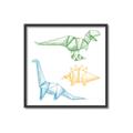 Picture of Geo Dinosaurs I _GroupedProduct_Square_Mini_ _GroupedProduct_Square_Canvas_Framed_