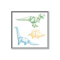 Picture of Geo Dinosaurs I _GroupedProduct_Square_Mini_ _GroupedProduct_Square_Canvas_Framed_