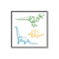 Picture of Geo Dinosaurs I _GroupedProduct_Square_Mini_ _GroupedProduct_Square_Canvas_Framed_