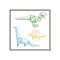 Picture of Geo Dinosaurs I _GroupedProduct_Square_Mini_ _GroupedProduct_Square_Canvas_Framed_