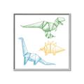 Picture of Geo Dinosaurs I _GroupedProduct_Square_Mini_ _GroupedProduct_Square_Canvas_Framed_