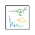 Picture of Geo Dinosaurs I _GroupedProduct_Square_Mini_ _GroupedProduct_Square_Canvas_Framed_