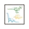 Picture of Geo Dinosaurs I _GroupedProduct_Square_Mini_ _GroupedProduct_Square_Canvas_Framed_