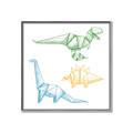 Picture of Geo Dinosaurs I _GroupedProduct_Square_Mini_ _GroupedProduct_Square_Canvas_Framed_