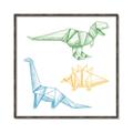 Picture of Geo Dinosaurs I _GroupedProduct_Square_Mini_ _GroupedProduct_Square_Canvas_Framed_