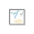 Picture of Geo Dinosaurs II _GroupedProduct_Square_Mini_ _GroupedProduct_Square_Canvas_Framed_