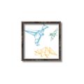 Picture of Geo Dinosaurs II _GroupedProduct_Square_Mini_ _GroupedProduct_Square_Canvas_Framed_