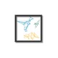 Picture of Geo Dinosaurs II _GroupedProduct_Square_Mini_ _GroupedProduct_Square_Canvas_Framed_