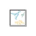 Picture of Geo Dinosaurs II _GroupedProduct_Square_Mini_ _GroupedProduct_Square_Canvas_Framed_
