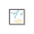 Picture of Geo Dinosaurs II _GroupedProduct_Square_Mini_ _GroupedProduct_Square_Canvas_Framed_