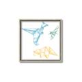 Picture of Geo Dinosaurs II _GroupedProduct_Square_Mini_ _GroupedProduct_Square_Canvas_Framed_