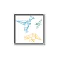 Picture of Geo Dinosaurs II _GroupedProduct_Square_Mini_ _GroupedProduct_Square_Canvas_Framed_