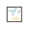 Picture of Geo Dinosaurs II _GroupedProduct_Square_Mini_ _GroupedProduct_Square_Canvas_Framed_