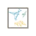 Picture of Geo Dinosaurs II _GroupedProduct_Square_Mini_ _GroupedProduct_Square_Canvas_Framed_