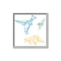 Picture of Geo Dinosaurs II _GroupedProduct_Square_Mini_ _GroupedProduct_Square_Canvas_Framed_