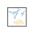 Picture of Geo Dinosaurs II _GroupedProduct_Square_Mini_ _GroupedProduct_Square_Canvas_Framed_