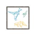 Picture of Geo Dinosaurs II _GroupedProduct_Square_Mini_ _GroupedProduct_Square_Canvas_Framed_